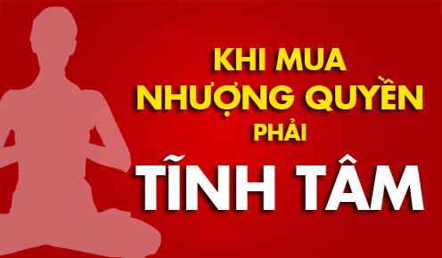 Khi mua nhượng quyền phải tĩnh tâm